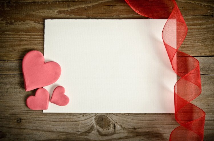 Une lettre d’amour pour la Saint Valentin.