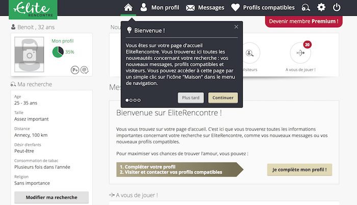 Les premiers pas sur le site de rencontre. Les premiers pas sur le site de rencontre.