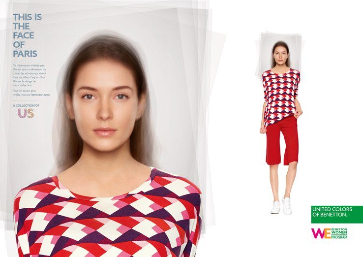 Portrait de la Parisienne selon Benetton. Portrait de la Parisienne selon Benetton.